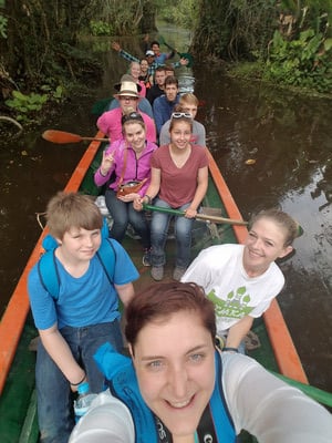 Canoe Ride in the Amazon River