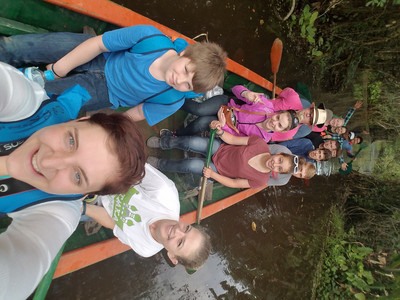 Canoe Ride in the Amazon River