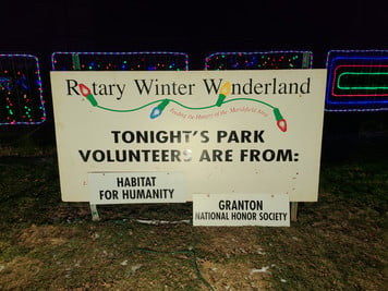 Volunteering at Winter Wonderland Rotary Lights