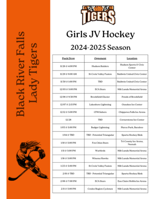 Girls JV Hockey Season 24-25
